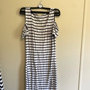 Garage dress size small black and white striped